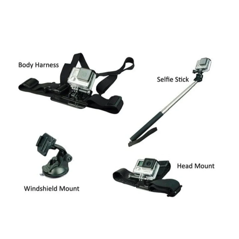 GoPro and Action Camera protection influencer adventure Accessory Kit 16 Pieces